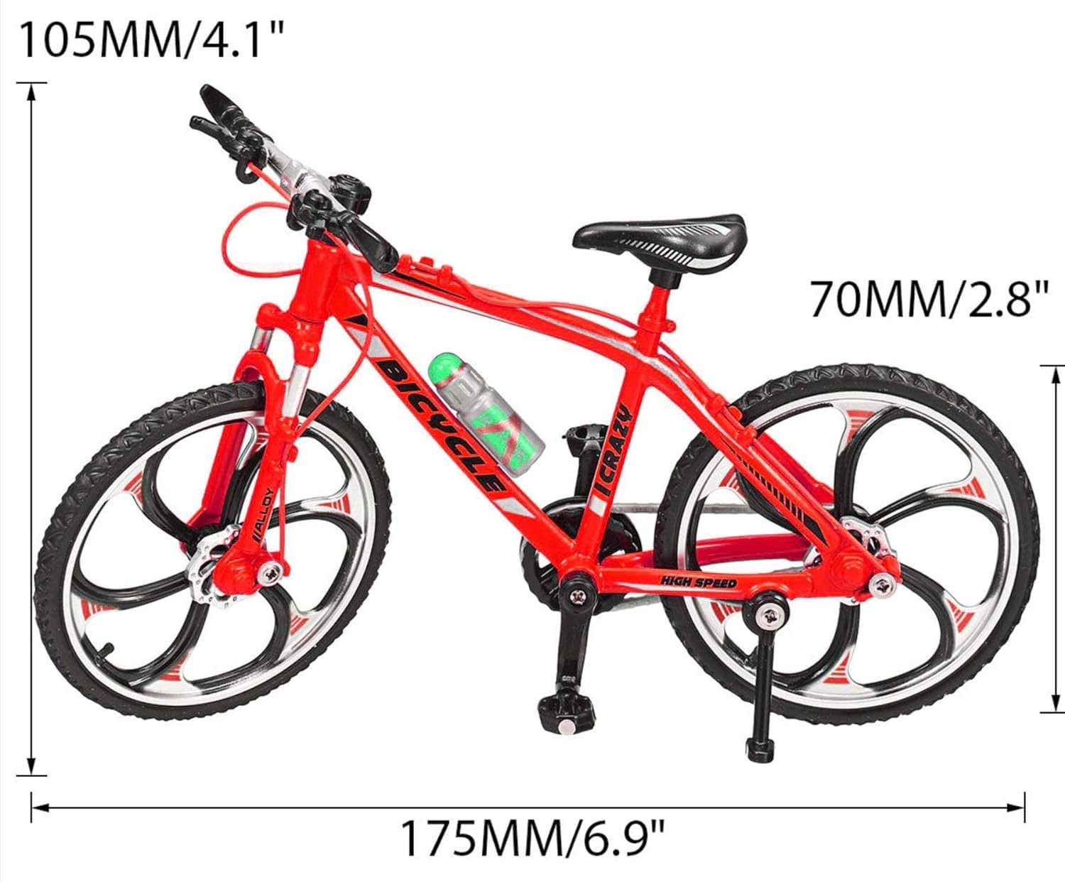 Bestie toys Cycle Toy Alloy Finger Mountain Bike Mini Bicycle Model Cool Boy Toy Decoration Crafts For Home, Multicolor 2
