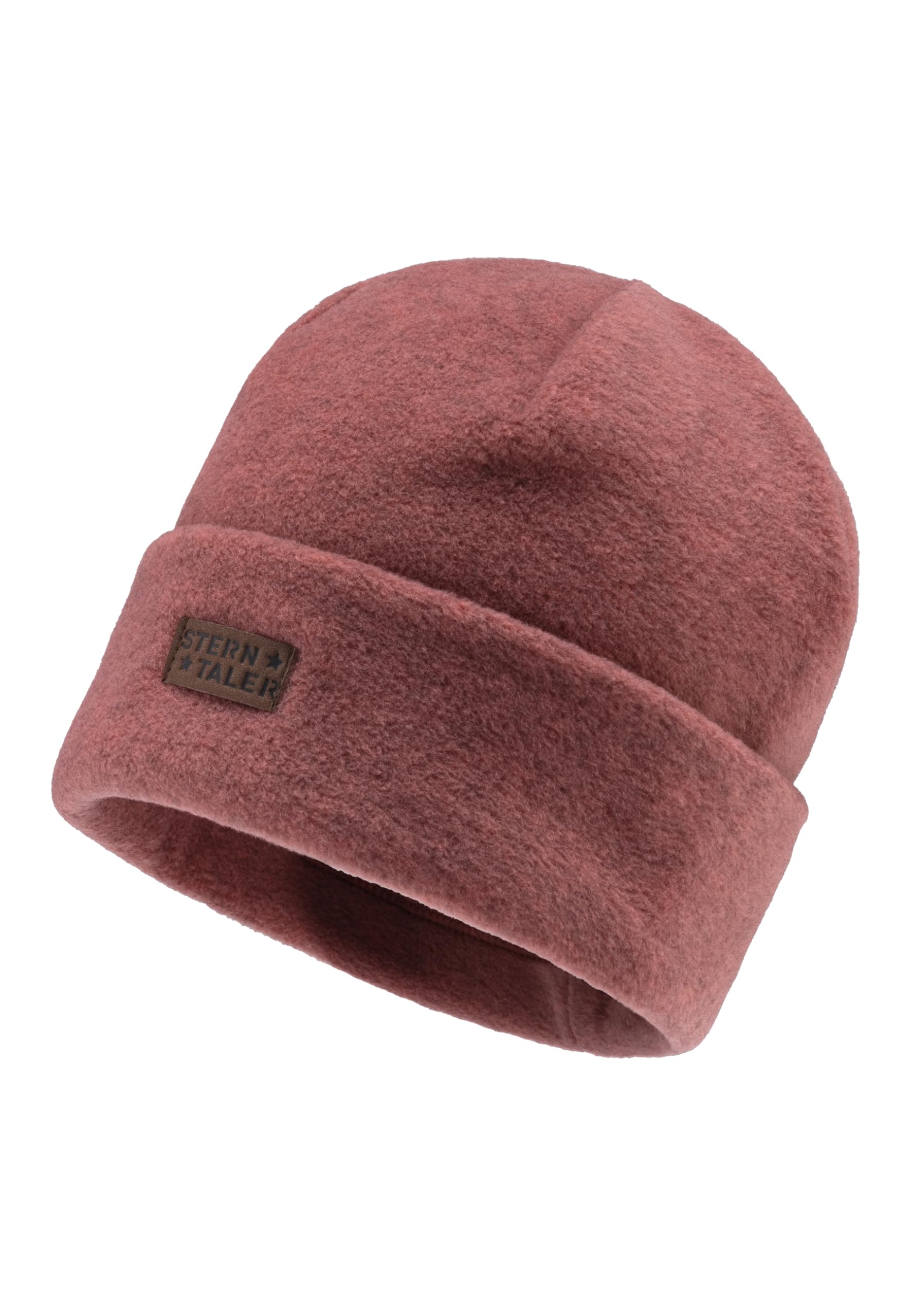 Sterntaler Children's Unisex Microfleece Blend Beanie - Light Red Blend - One Size (Large) - Casual - Autumn/Winter