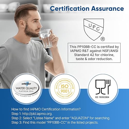 Miniatura 2 de PUREPLUS Cartucho de repuesto de filtro de agua de carbono y sedimentos de 10 x 45 pulgadas para toda la casa para GE FXHTC GXWH40L GXWH35F GNWH38S