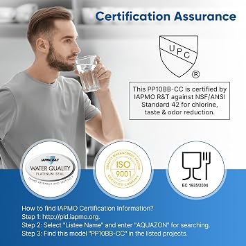 PUREPLUS 5 Micron 10 x 4.5 Whole House Sediment and Carbon Water Filter Replacement Cartridge for GE FXHTC, GXWH40L, GXWH35F, GNWH38S, Culligan RFC-BBSA, WRC25HD, PP10BB-CC, Pentek RFC-BB, 2Pack