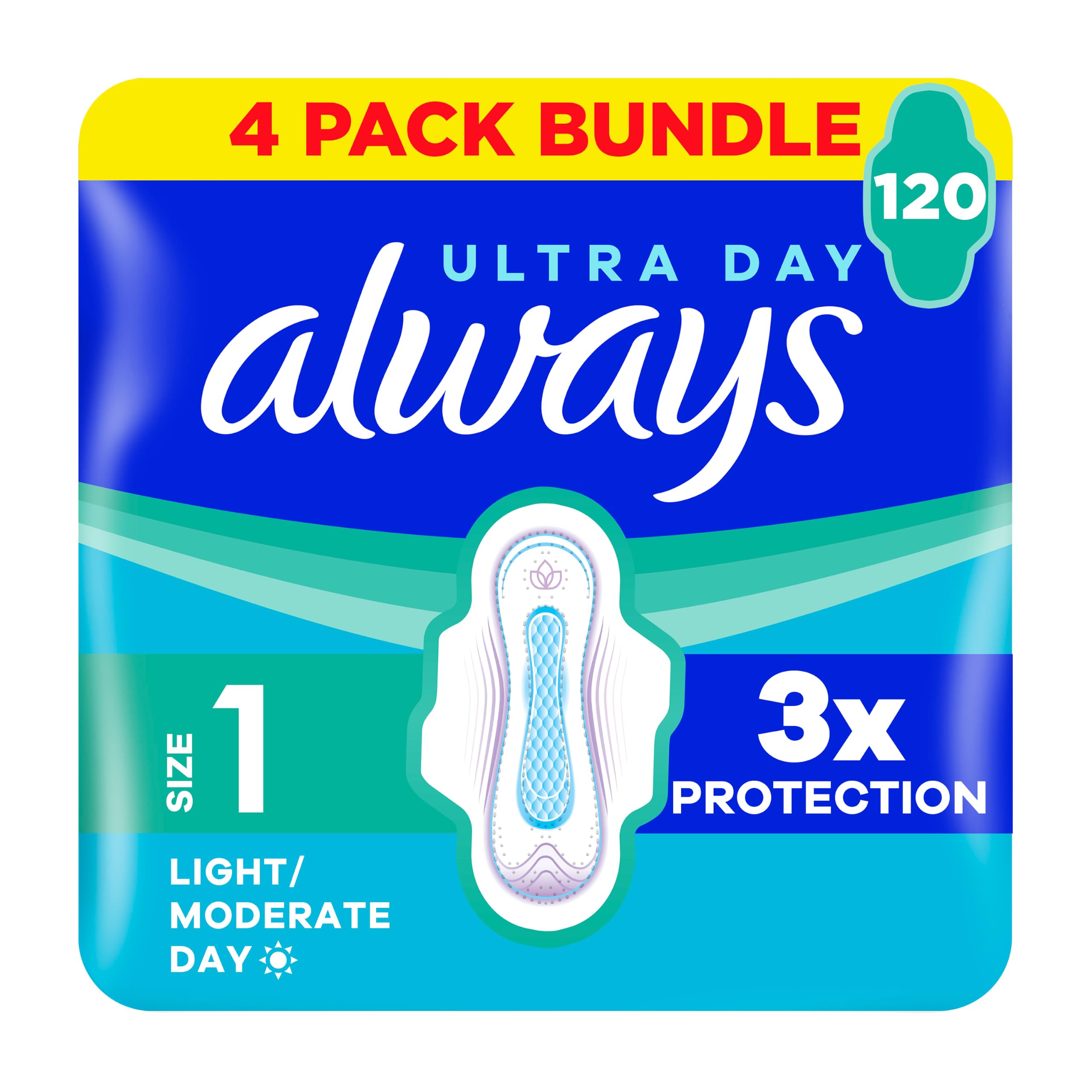 Always Ultra Sanitary Towels Normal Size 1 Wings 30 x 4