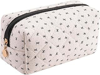 Bonita bolsa de maquillaje de algodón floral,...