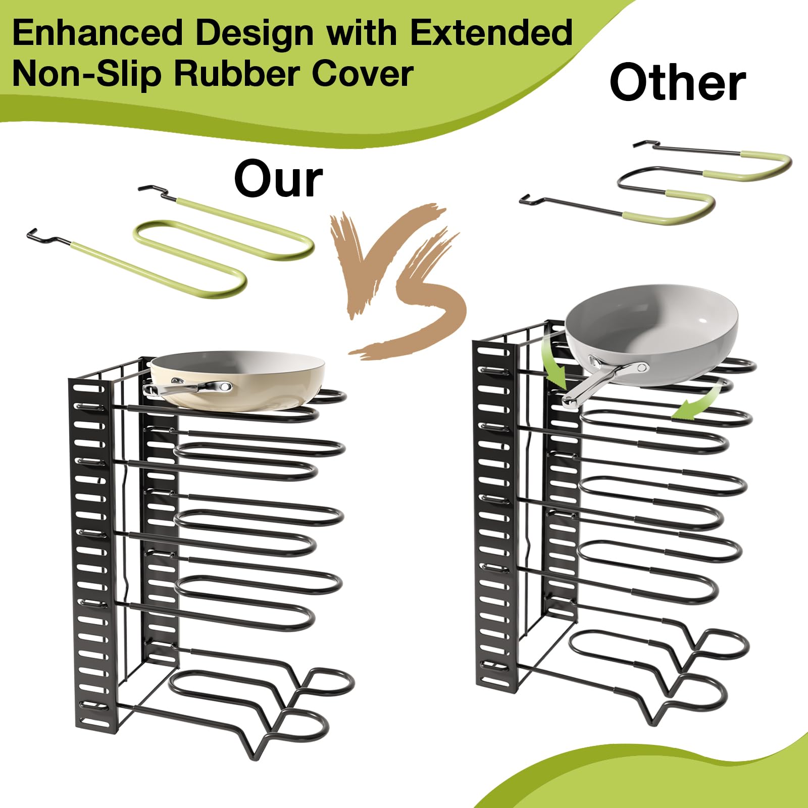 Schrank Organizer Für Topfdeckel - Eisen Aufbewahrungskorb Für Küchenschrank Tür