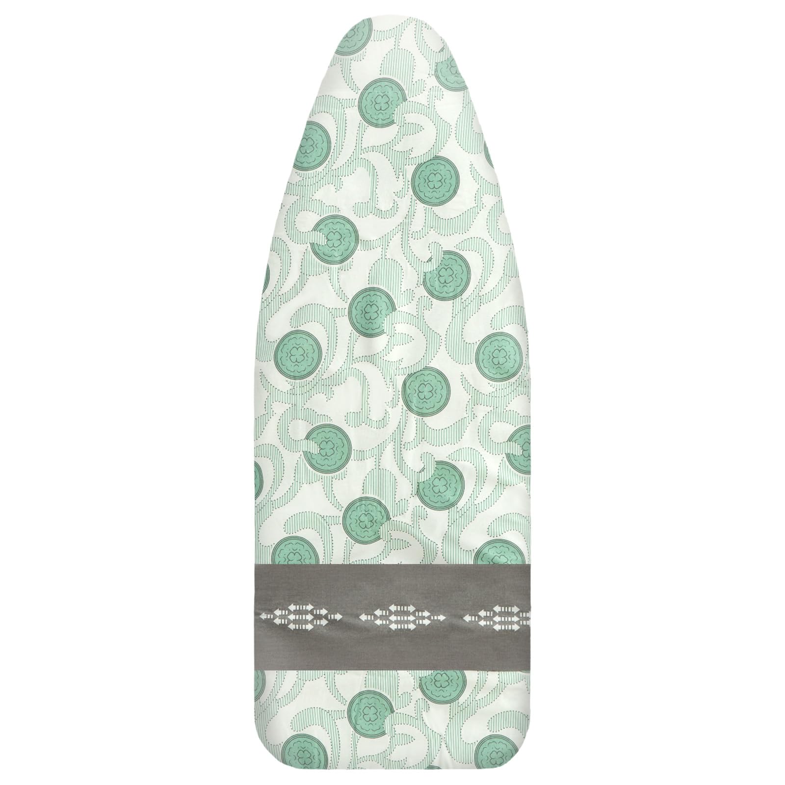 EVERGOODS 1PC Green Ironing Board Cover Padded Heat Resistant 129x50cm