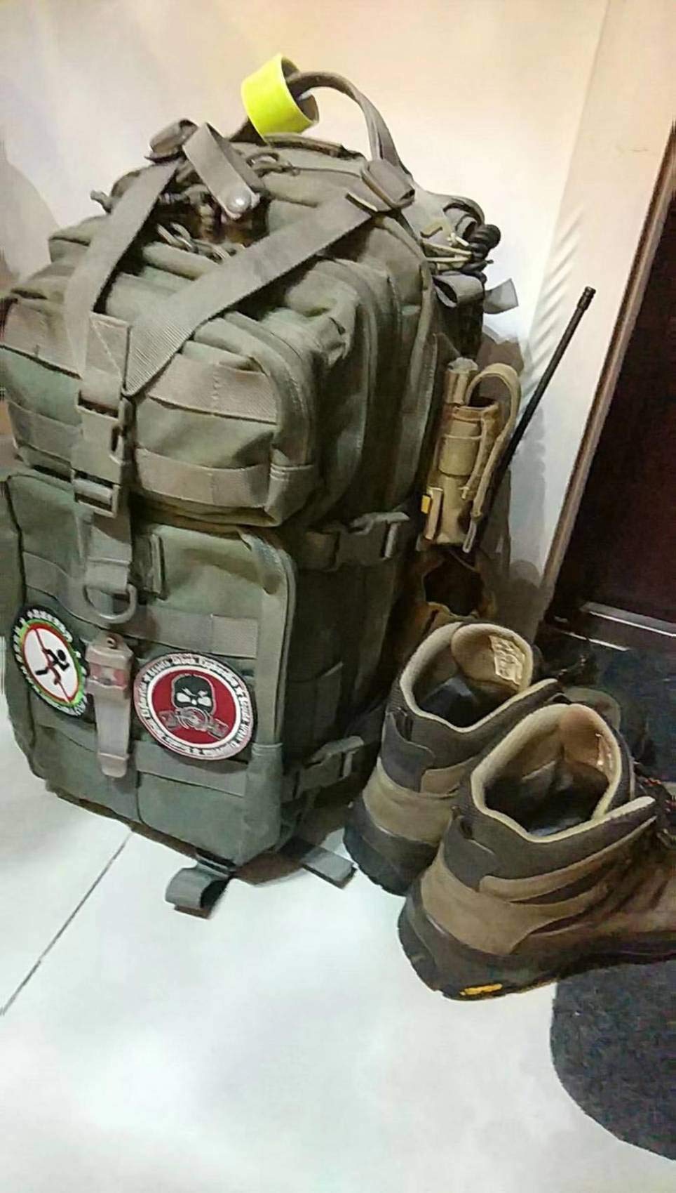 Magforce Origin Pack Taktischer Rucksack, Camping-Ausrüstung, ausgestattet mit Molle- und Ballistic-Nylon für Männer und Frauen 0513, Laub