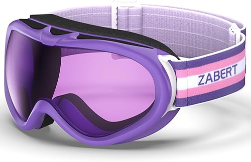 Miniatura 7 de ZABERT Gafas de esquí unisex para niños de 3 a 14 años, gafas OTG de gran tamaño
