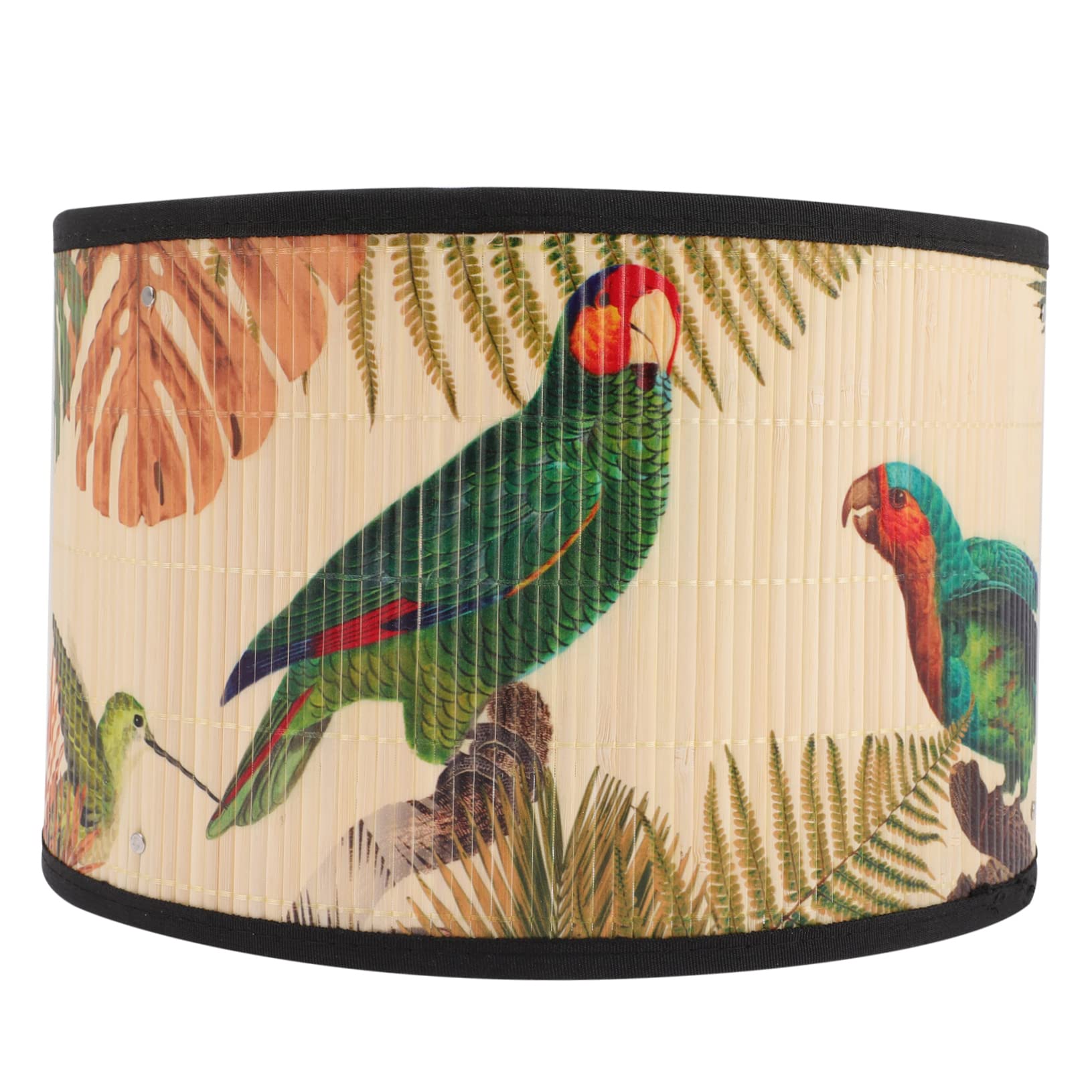 Paralume in Bambù Vintage Retro E27 per Lampadari e Sospensioni