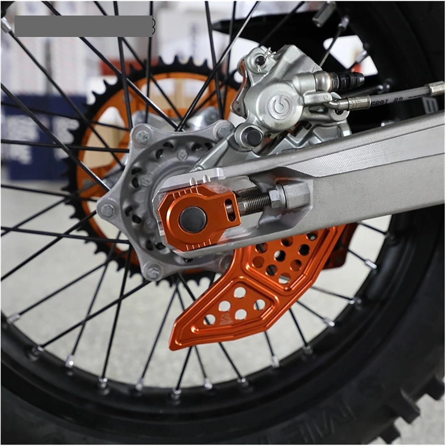 Rear Brake Disc Guard Protector Compatible With KTM 125 250 350 450-530 XCW XCFW EXC EXCF SX SXF XC XCF 6Days TPI 2004-2023 Modify Motocross(Silver)