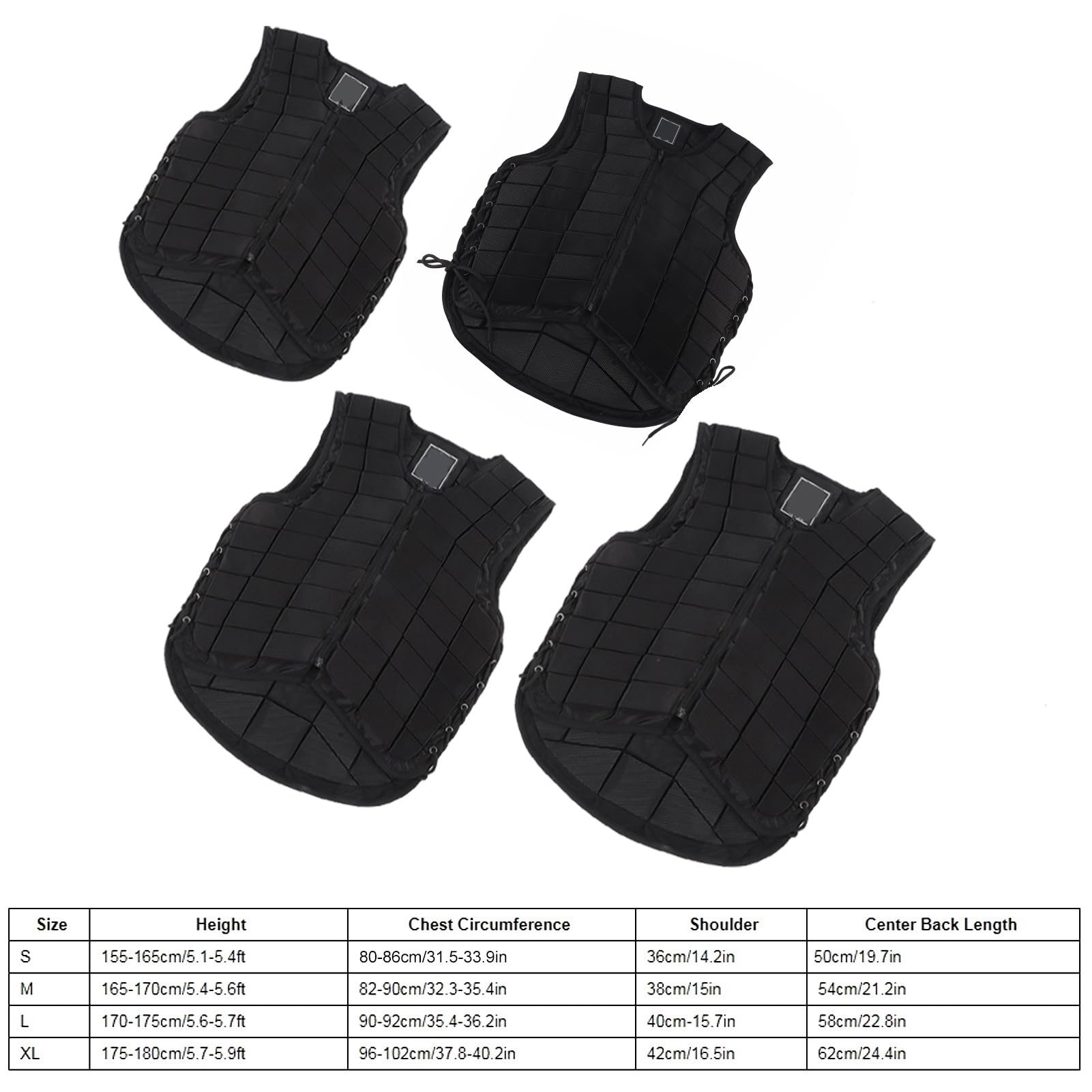 Chaleco Ecuestre De Seguridad Para Montar A Caballo,Chaleco Ecuestre Premium Para Adultos,Protección Corporal Ecuestre: Protección Cómoda Y Duradera Para Montar A Caballo(M)