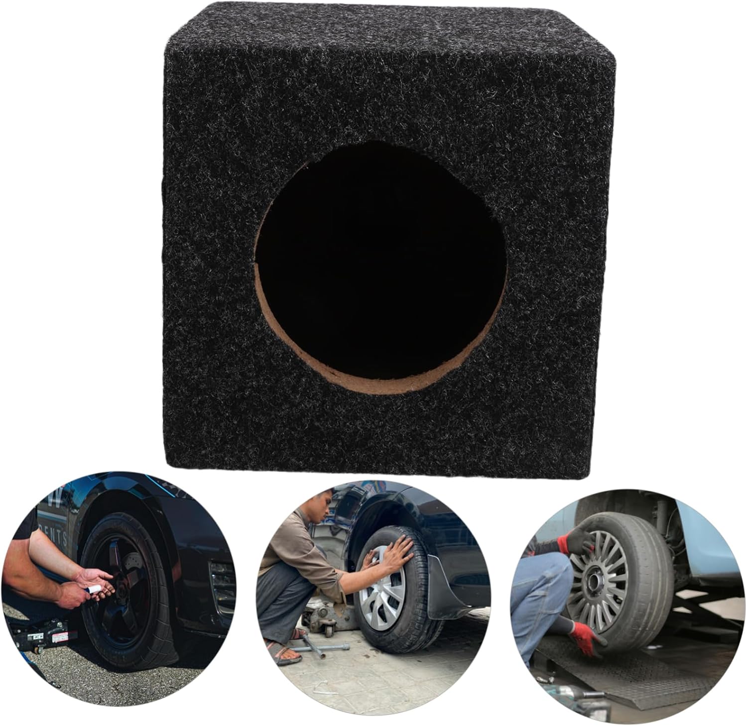 Durable Wooden Audio Speaker Enclosure for Square Subwoofer Easy Installation for Home Vehicle Truck Upgrade Precision Fit for Optimal Sound Quality