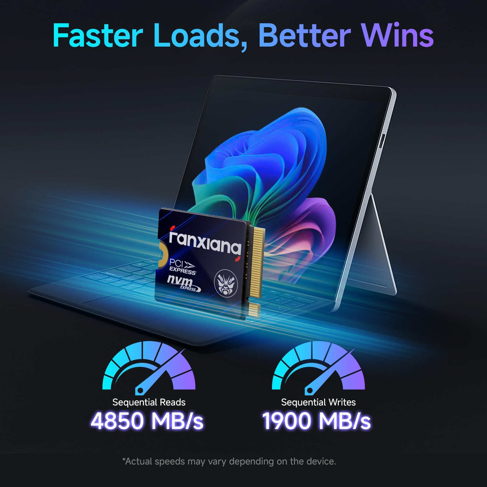 fanxiang 500GB SSD Disco Duro SSD 2230 Interno NVMe 500 GB,M.2 2230 PCIe 4.0-4850 MB/s de Lectura, 1900 MB/s de Escritura -Compatible con Ultrabook/Steam Deck/ROG Ally/Surface Pro 9