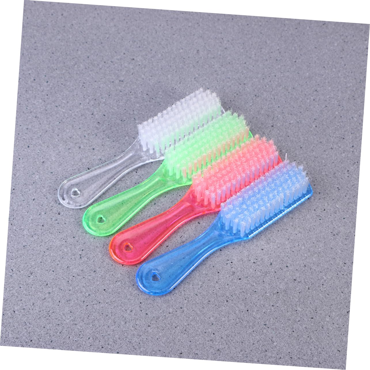 KOMBIUDA 4 Cepillos de Plástico para Limpiar Zapatos y Ropa Mango Ergonómico Fácil de Agarrar, Diseño Práctico para Uso Hogar y Diversos Proyectos Color Aleatorio