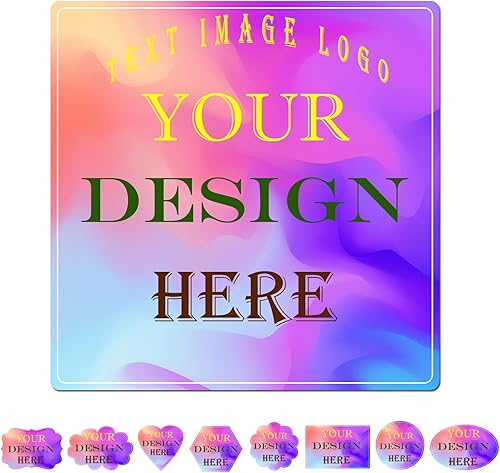 150 etiquetas adhesivas personalizables, etiquetas cuadradas personalizables JOVELLO para negocios, logotipo, oficina, fiestas, etc. Etiquetas de