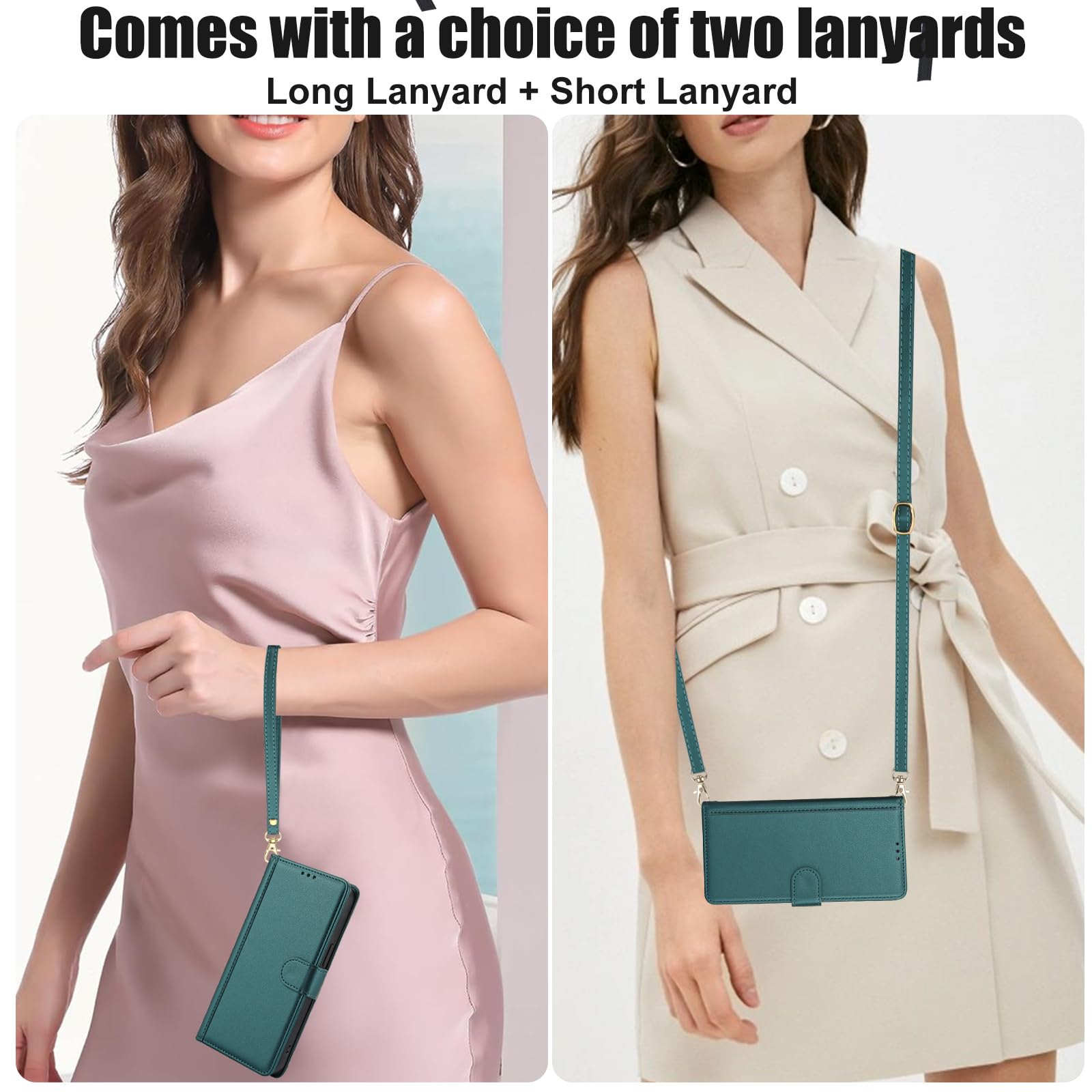 Compatible With IPhone 17 Pro Max Wallet Case, Women Men Rfid Blocking PU Leather Flip Cover Zipper Pocket Card Slots Phone Case For IPhone 17 Pro Max - View #3