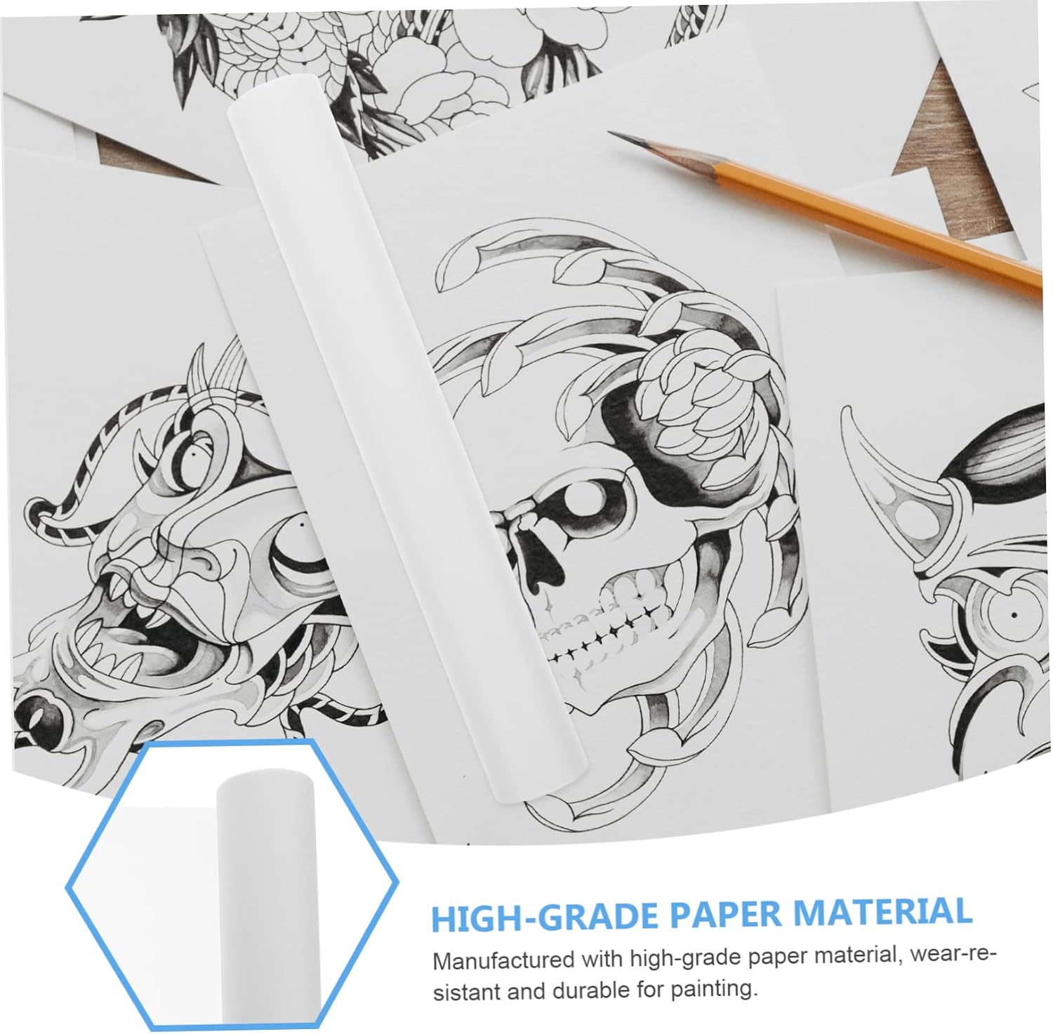 Angoily Strong Tracing Paper for Drawing Art Paper Roll Roll for Boys and Girls Accessory