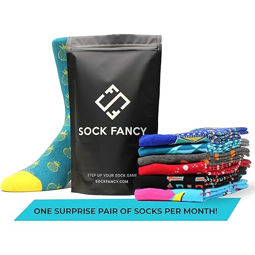 Sock Fancy - Surprise Pair of Socks Subscription: Crew Socks