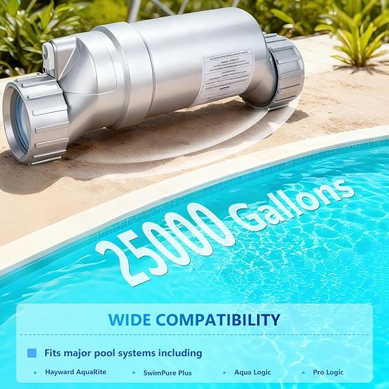 T-9 Salt Cell Replacement Fit for Hayward W3T-Cell-9 AquaRite AquaTrol & More Salt Water Pool Up to 25K Gallon -