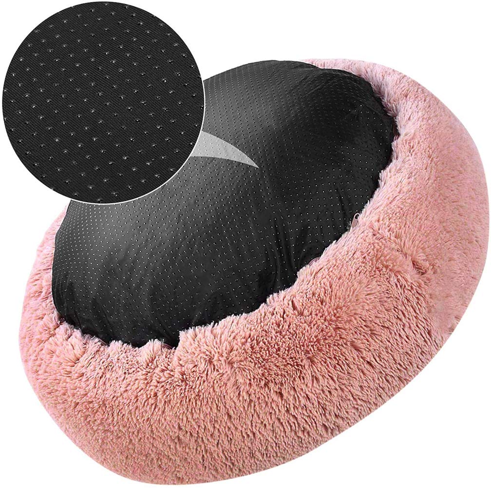 Gezellige huisdierenbednest XL,Pluche rond kalmerend hondenbed voor puppy middelgrote grote hond,Zelfverwarmende orthopedische donut knuffelhond bed voor slapen winter Gezellige huisdierenbednest XL,Pluche rond kalmerend hondenbed voor puppy middelgrote grote hond,Zelfverwarmende orthopedische donut knuffelhond bed voor slapen winter