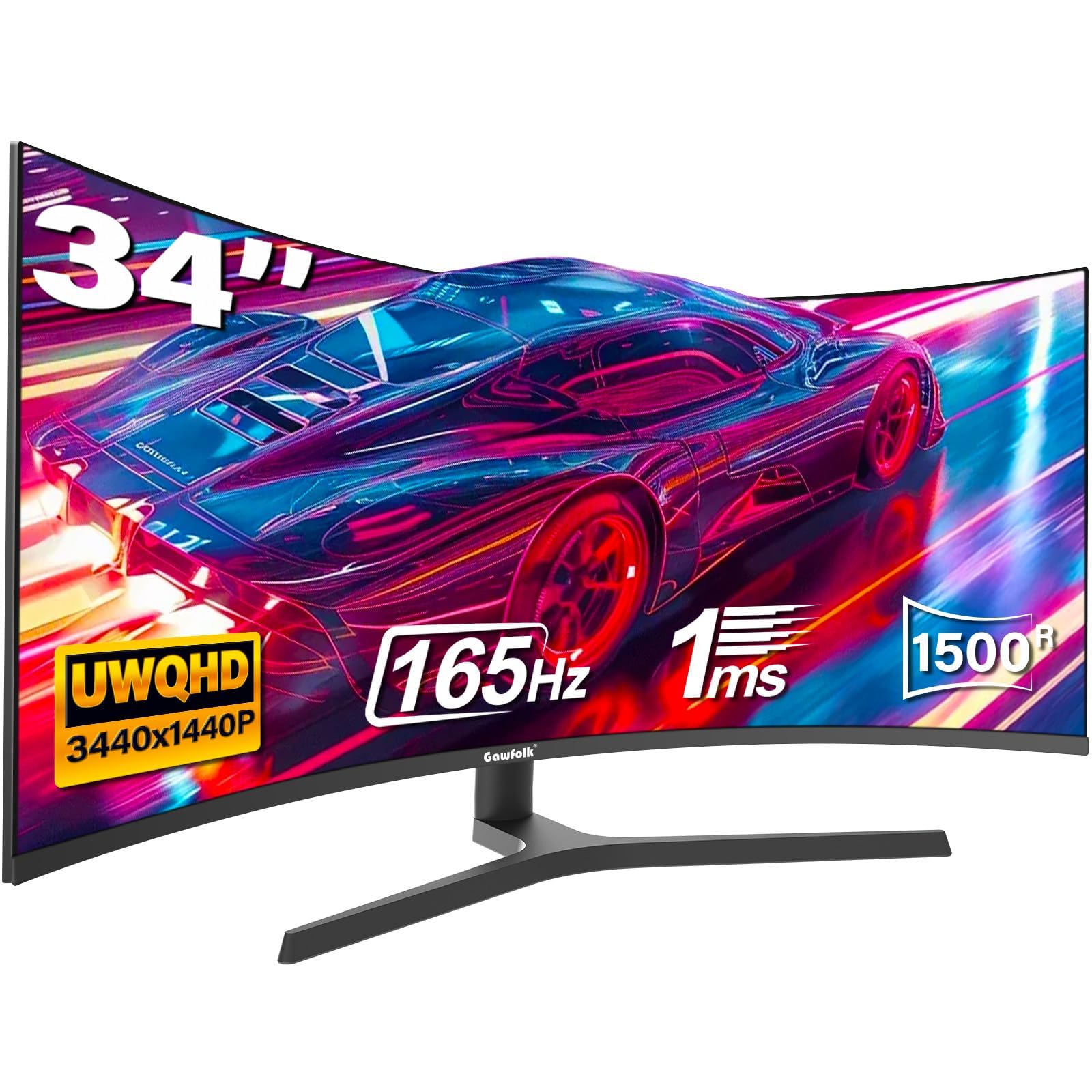 Gawfolk 32 inch 4K PC Monitor, UHD 3840 x 2160p 60HZ Computer Monitors VA Screen for Home & Office, Support HDMI 2.0, DP 1.4 (black) — view 9