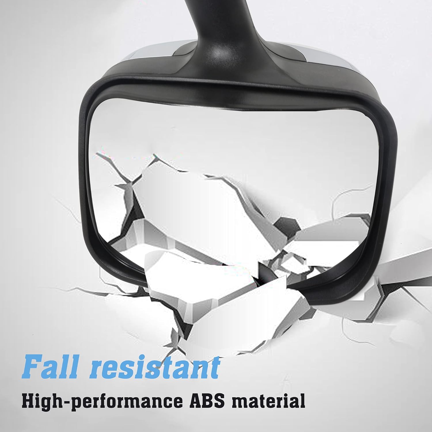 Chrome Hood Mirror Replacement for 2008-2017 Freightliner Cascadia,Semi Trucks Freightliner Cascadia Accessories,Driver and Passenger Side