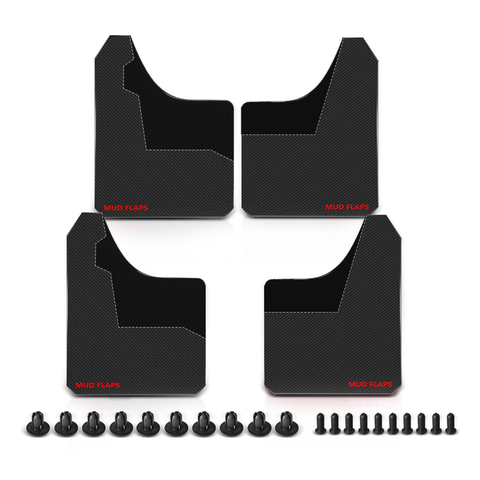4 x uniwersalny błotnik ochrona przed pryskaniem do samochodu kombi, limuzyny, SUV, hatchbacków, coube, kabrioletu, MPV, pickup, 390mm * 298mm