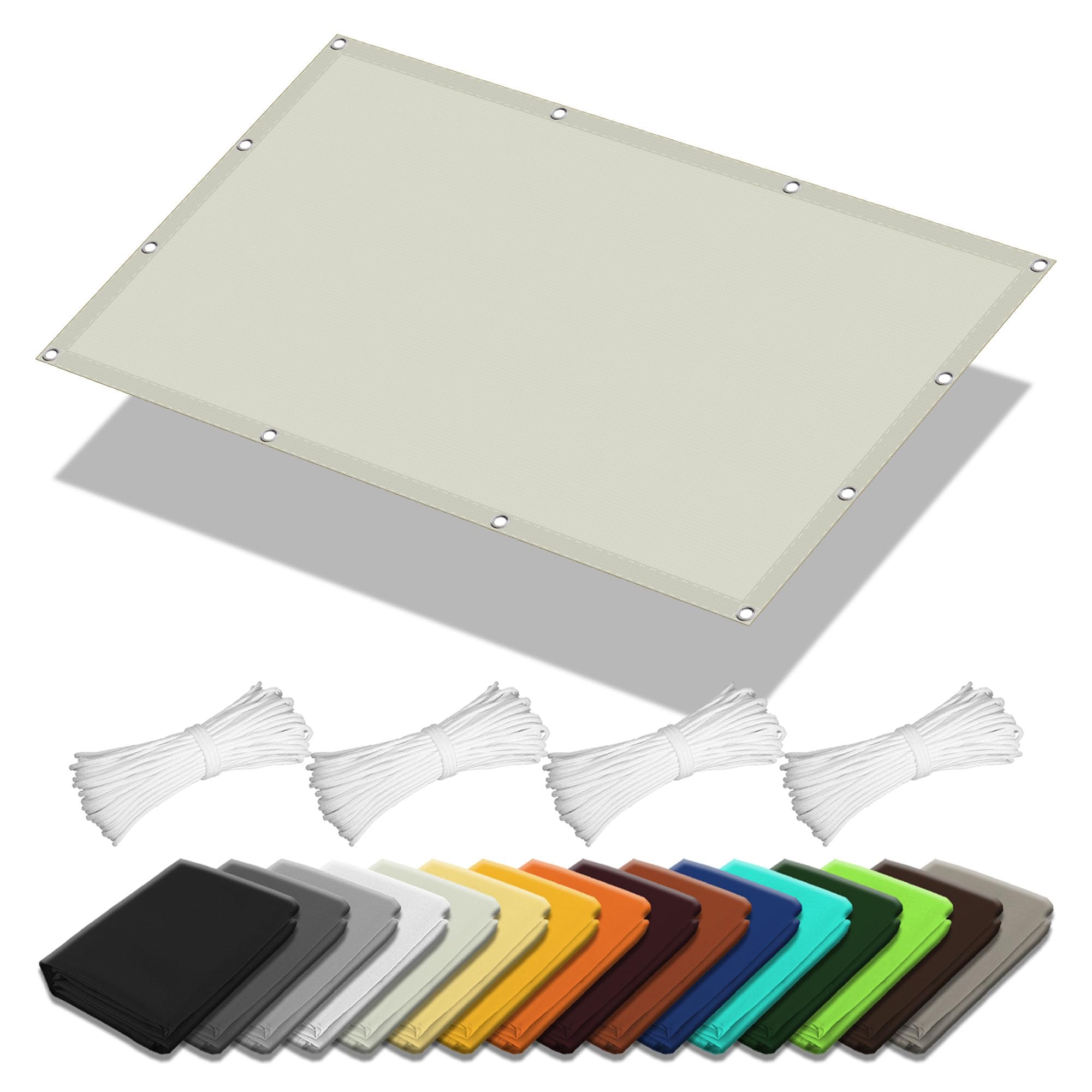 Voile d'ombrage 98% UV pour protéger la terrasse et la serre