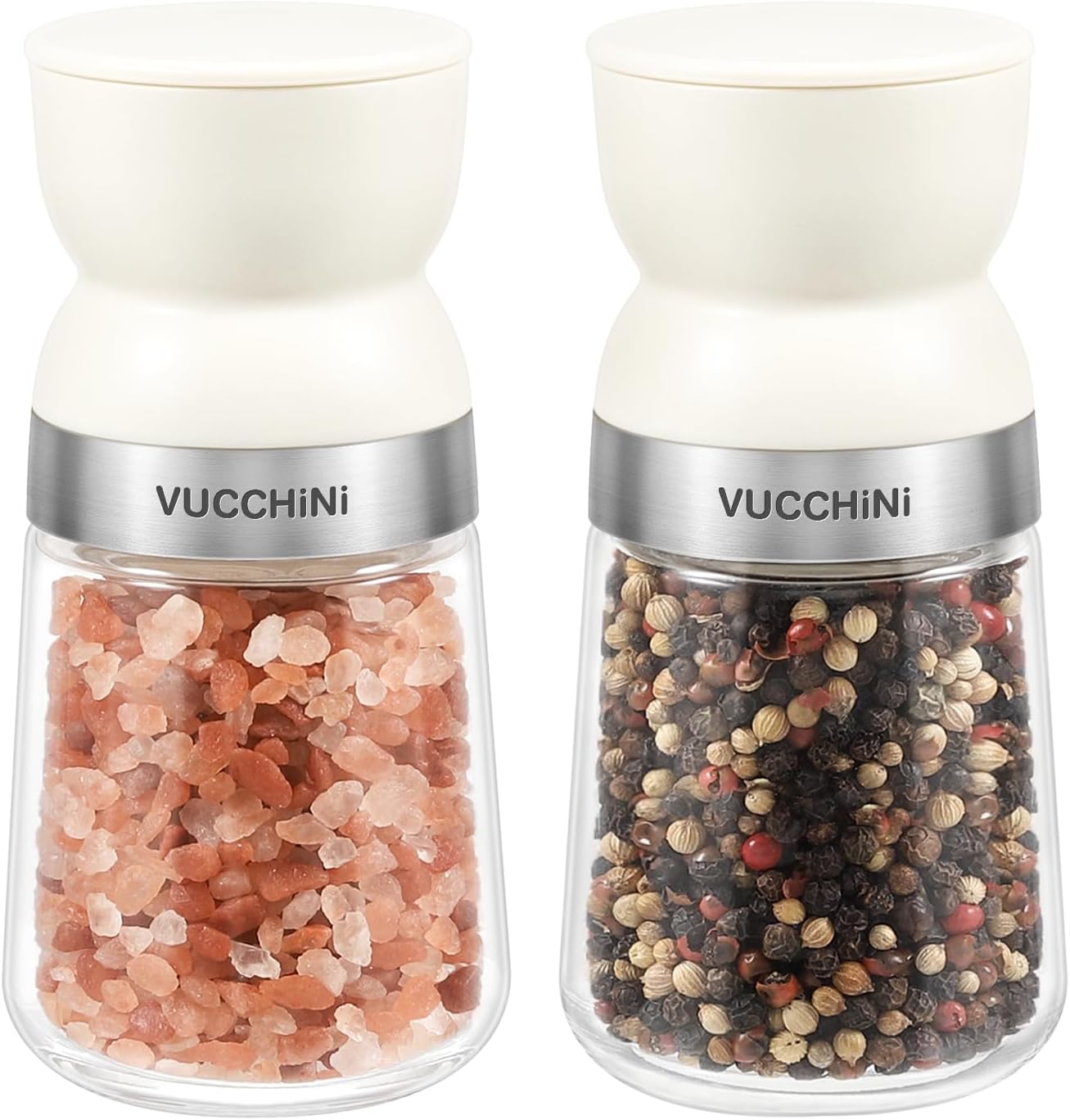 Salt and Pepper Grinder Set with Adjustable Coarseness