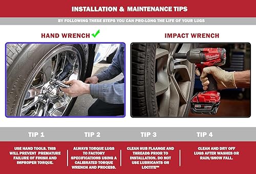 Vista 36 de Wheel Accessories Parts 20 tuercas hexagonales de 1/2"-20 roscas de 1.378 in 1.38" de largo cromadas 13/16" 0.827 in para Ford Mustang Jeep CJ