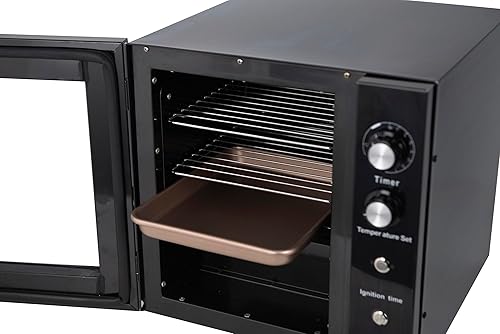 Miniatura 3 de Clivia Ahumador eléctrico vertical para barbacoa de 10 litros, parrilla ahumadora 86.0-230.0 F800W, parrilla cuadrada resistente para barbacoa,