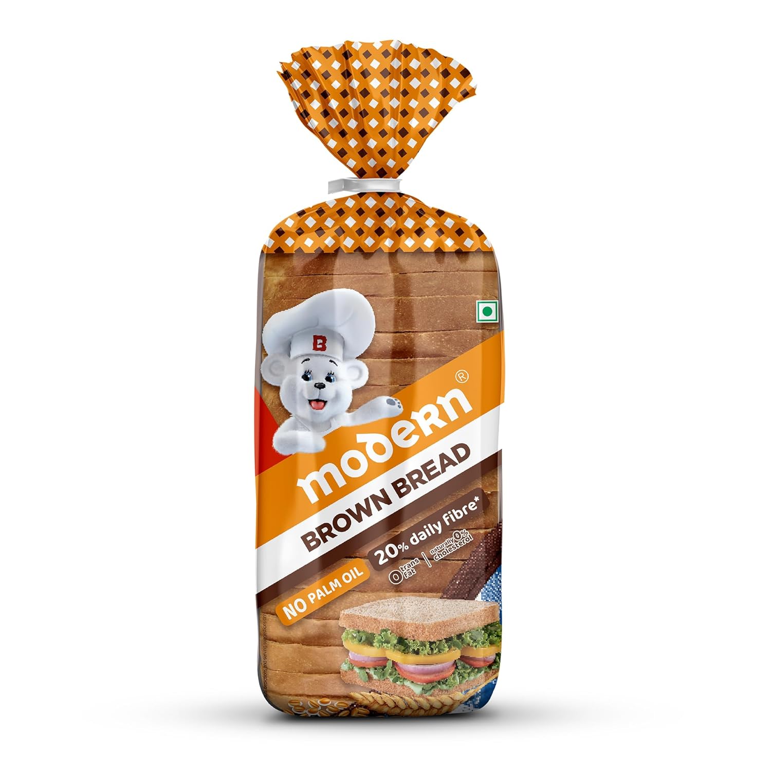 Modern Hi Fibre Brown Bread, 400g