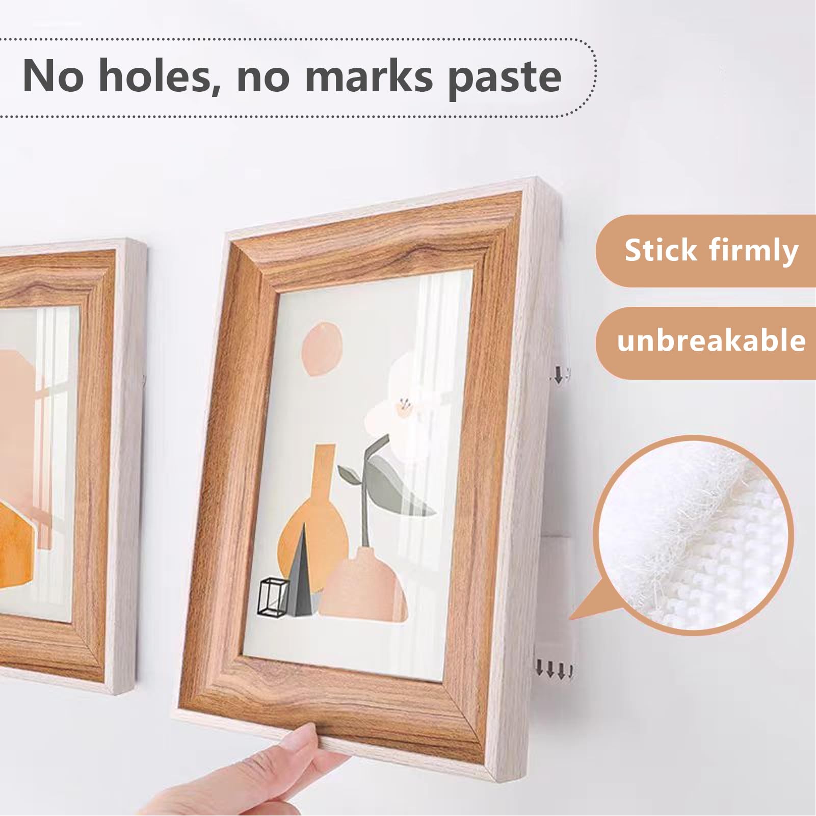 Frog Tape Removable Hooks Picture Hanging Strips Without Nails, 24