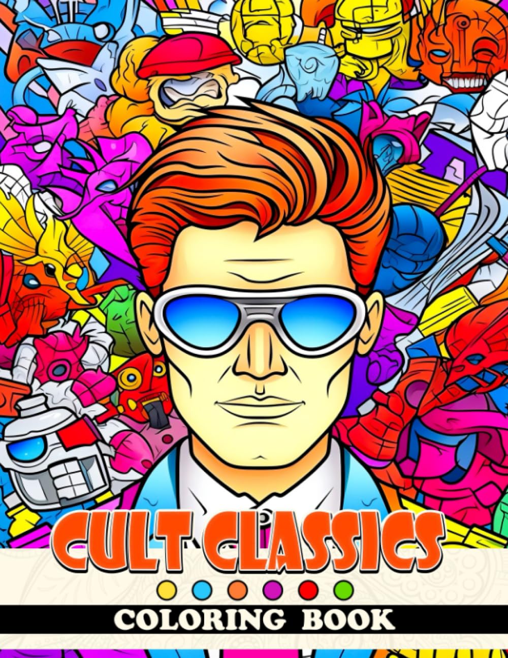 Cult Classics Coloring Book: An Iconic Coloring Adventure for Film Lovers of All Ages