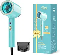 Gat Secador de Cabelo Profissional, 2000W, 3 Temperaturas Quente e Frio, Compacto e Portátil, Ideal Para Viagem e Uso Familiar, Anti-Frizz, Secagem Rápida, Design Moderno (Tiffany, 220V)