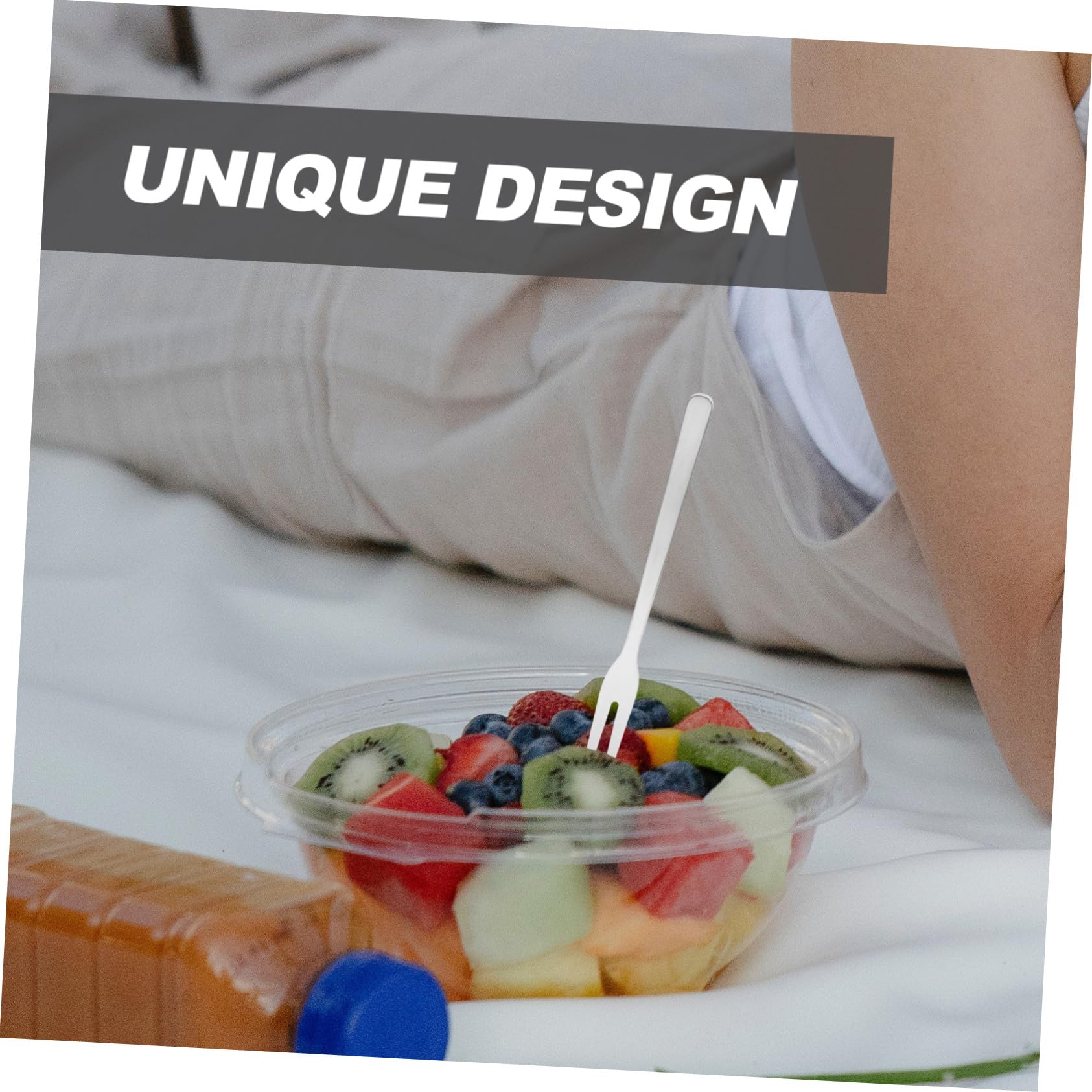 8 pezzi Forchette da Dessert in Inox Forchettine per Frutta e Antipasti Design e Resistente per Feste e Ristoranti