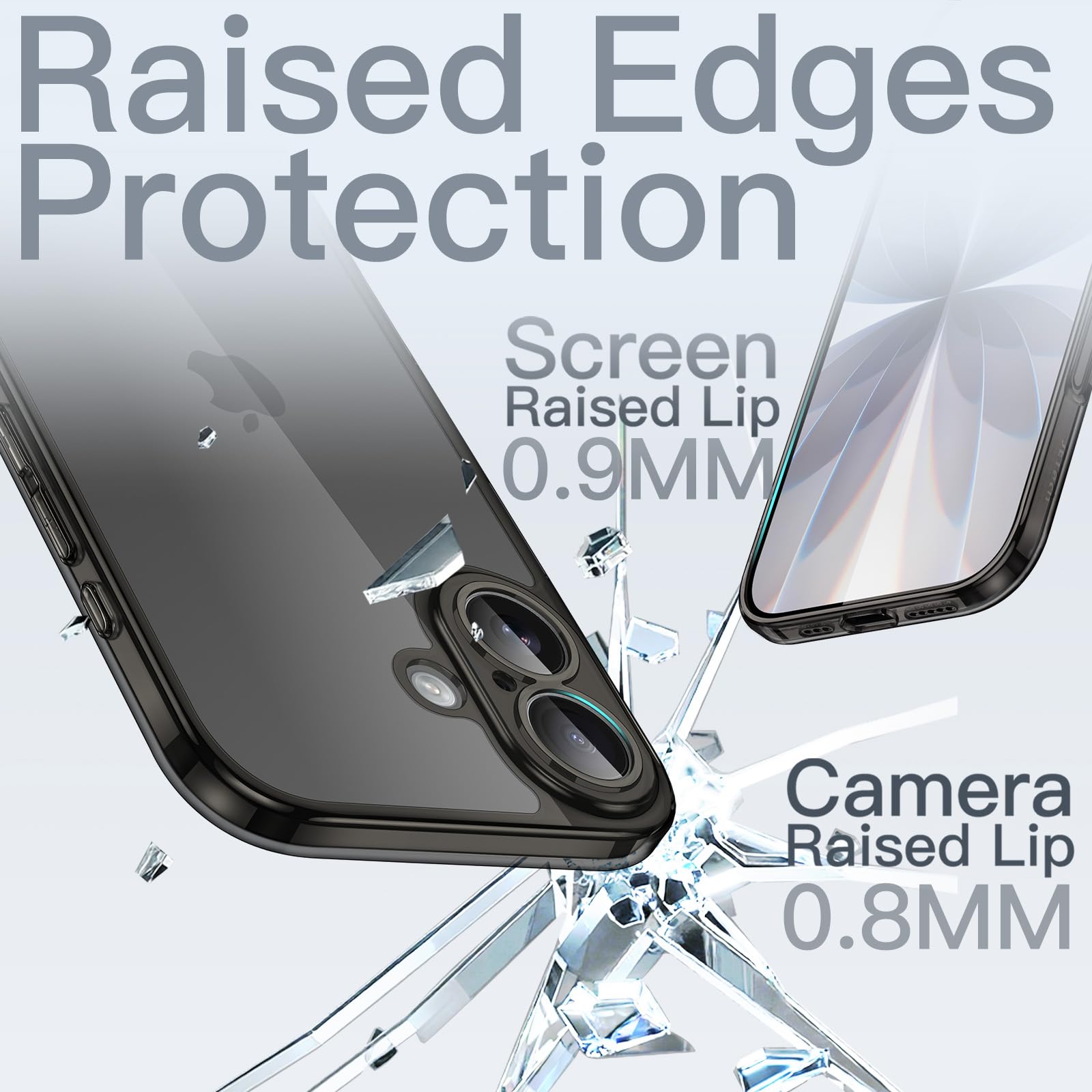 Coque Ultra Fine Transparente Pour IPhone 17 Pro Max 6,9" - Protection Complète Caméra, TPU/PC, Légère