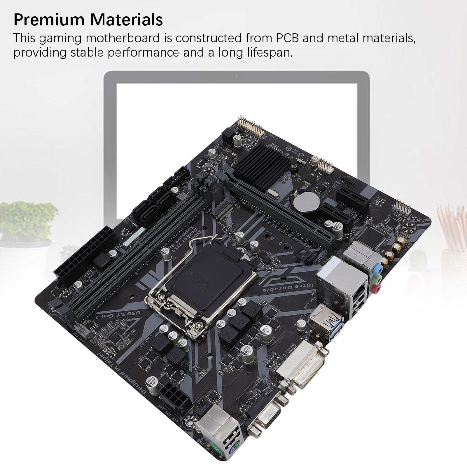 H310M D2VX SI 2.0 Komputerowa Płyta Główna, 2 DDR4 DIMM M ATX PCI E 3.0 Desktop Płyta Główna do LGA 1151 8th Gen I7 I5 I3 Core, 1x PCIE X16, 4x SATA III, M.2 Gniazdo, VGA, DVI,