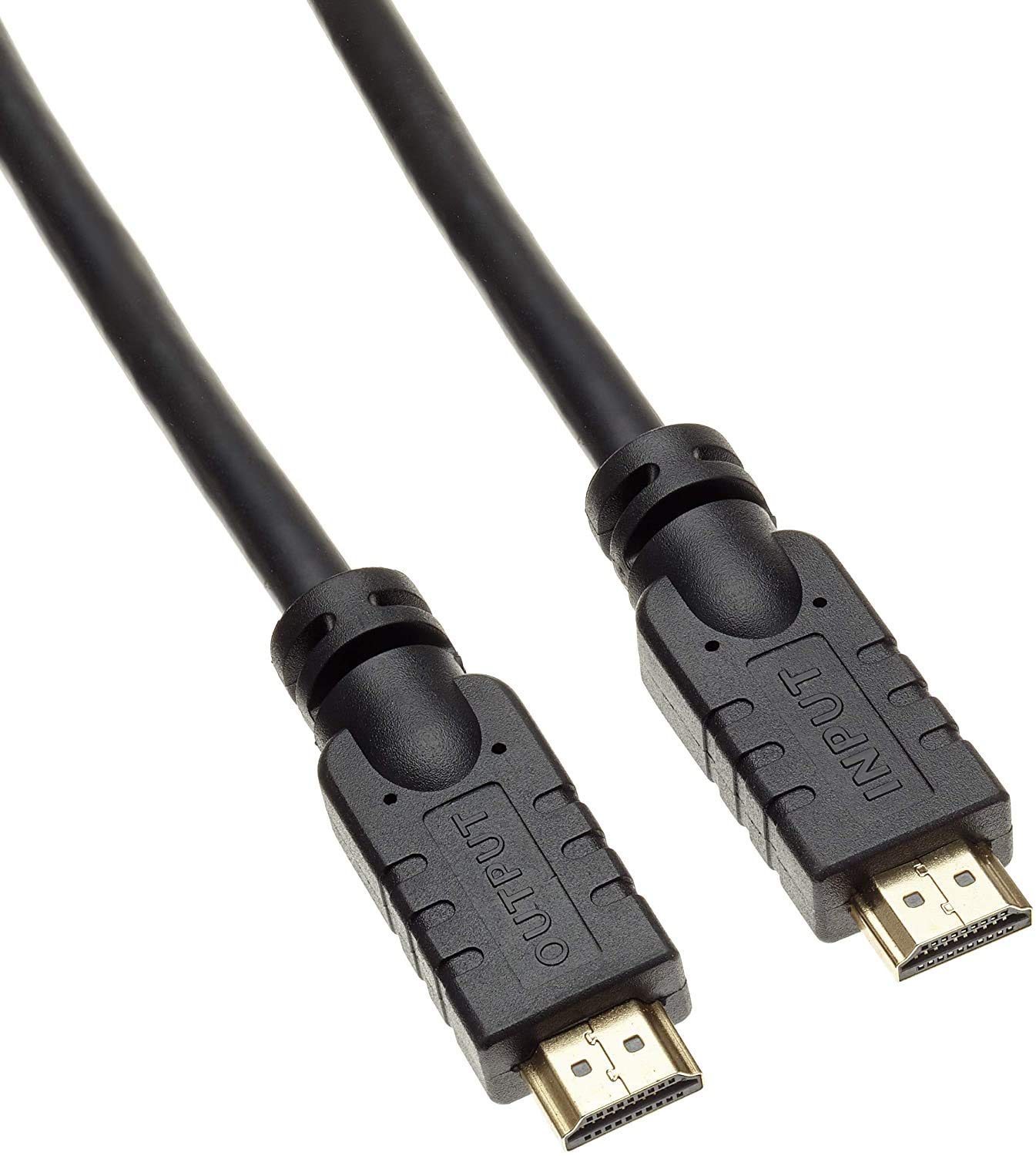 PremiumCord Cable HDMI 4K de Alta Velocidad 1.4 M/M con Amplificador, 10.2Gbps, Compatible con Video 4K@30Hz, Full HD 1080p, Deep Color, 3D, ARC, HDR, Dolby HD, Conectores Chapados en Oro, Negro, 25 m