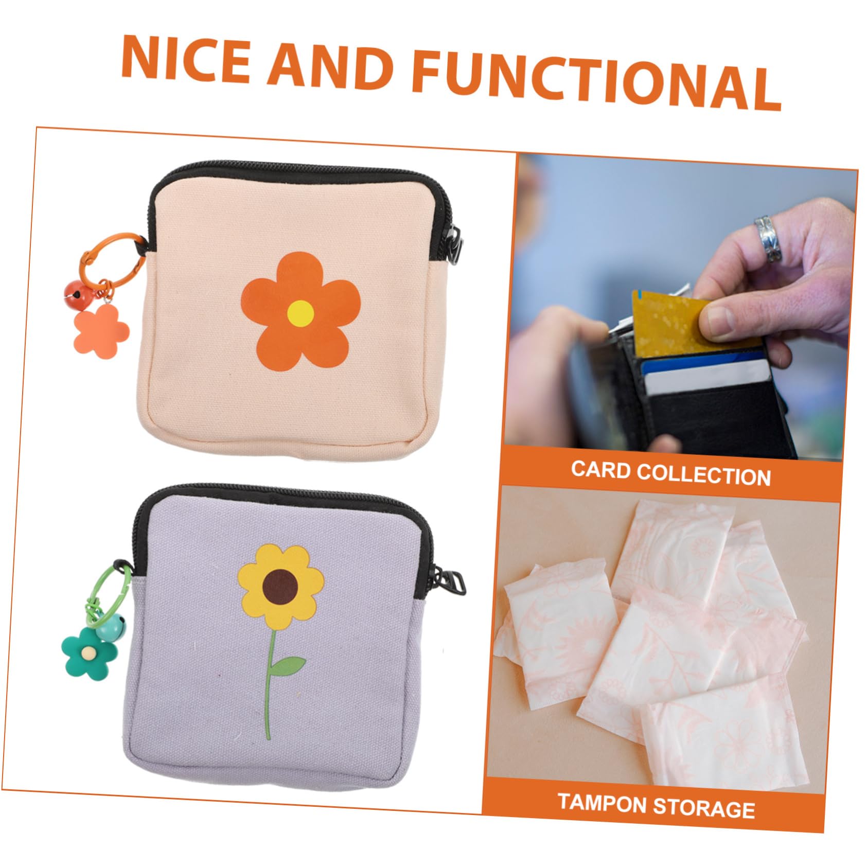 3 Series Bolsas para Guardar Toallas Sanitarias Compresas Artículos De Tocador Bolsas Sanitarias para Productos Femeninos Neceser para La Menstruación Bolsa 2 Piezas x 3