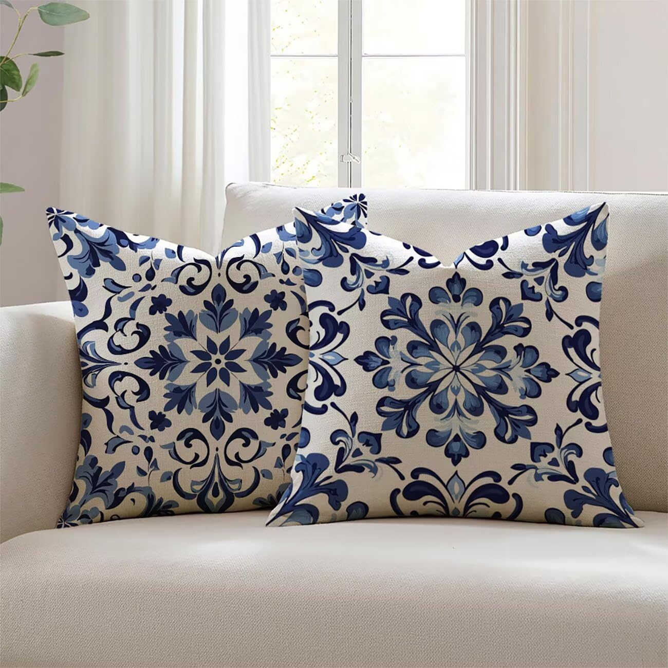 Housse de coussin extérieur imperméable contre la pluie 22x22