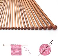 Vista 6 de Knitting Needles Set,36PCS Single Pointed Carbonized Knitting Needles, Sizes from 2.0mm-10.0mm, 25cmLength Knitting Tools for Handmade DIY Wool