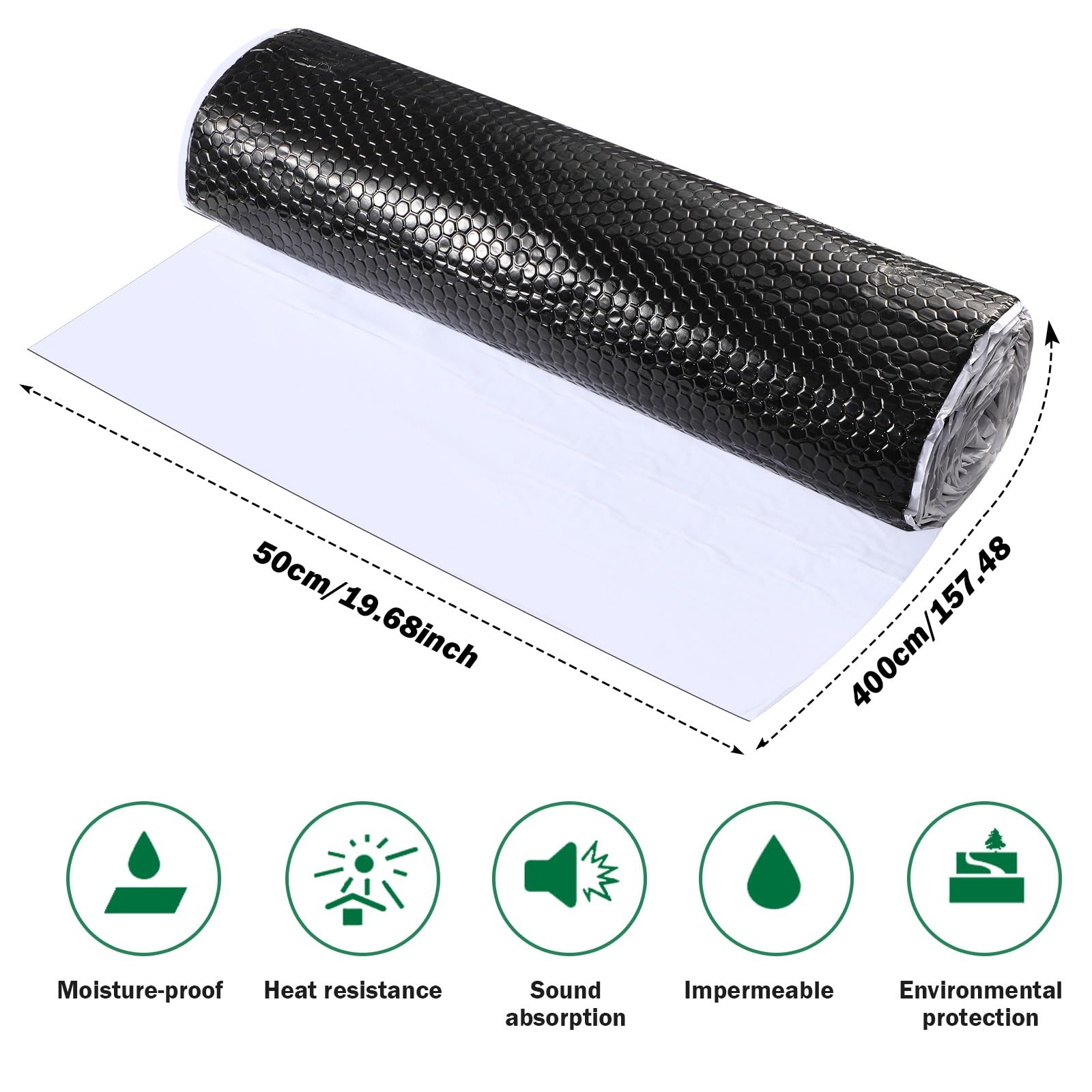 2qm Dämmmatte ALUBUTYL 50 X 400 Cm Für Tür Motorhaube Dämmung Für