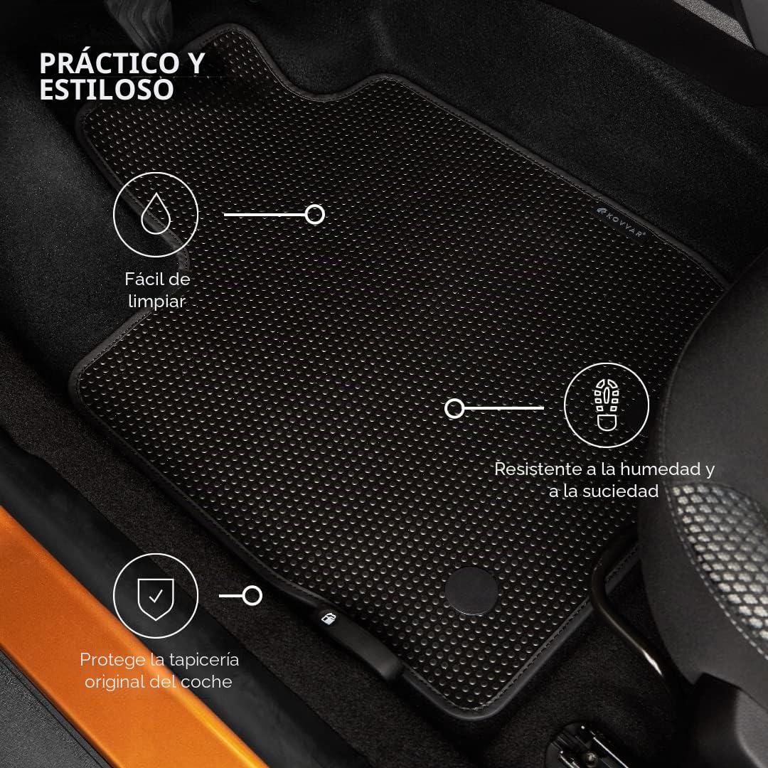Alfombrillas de Coche de Goma Duogrip adecuadas para Fiat Ducato 2014-2026 Versión: Ducato | Autocaravana