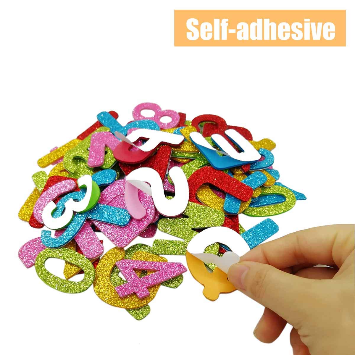 Buy Alphabet Letters and Numbers Foam Stickers SelfAdhesive Assorted
