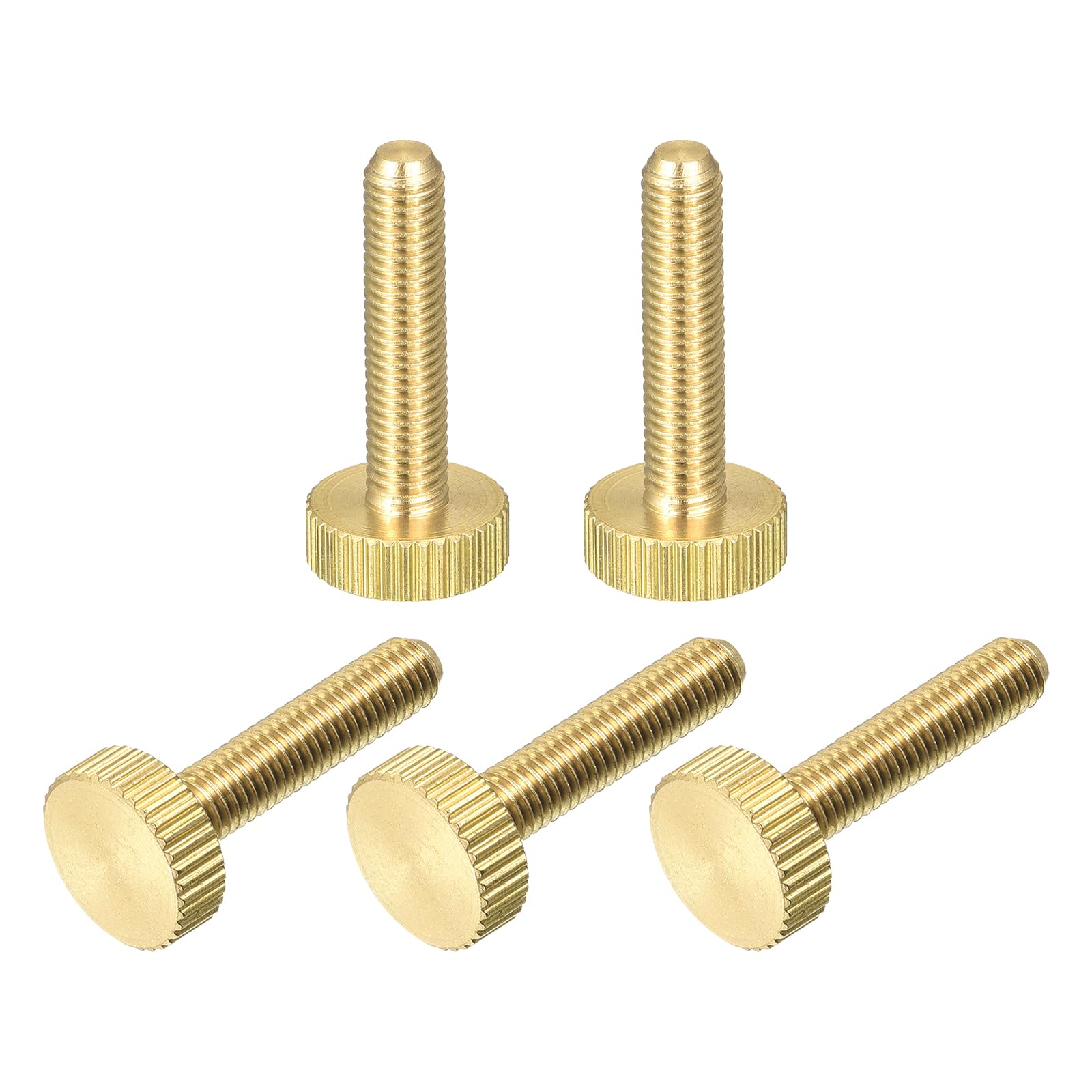 Brass Thumb Screws - M5 Knurled Fasteners -13