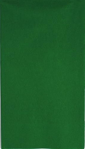Servilleta verde choice de 2 capas, 15 x 17 pulgadas, paquete de 125 unidades