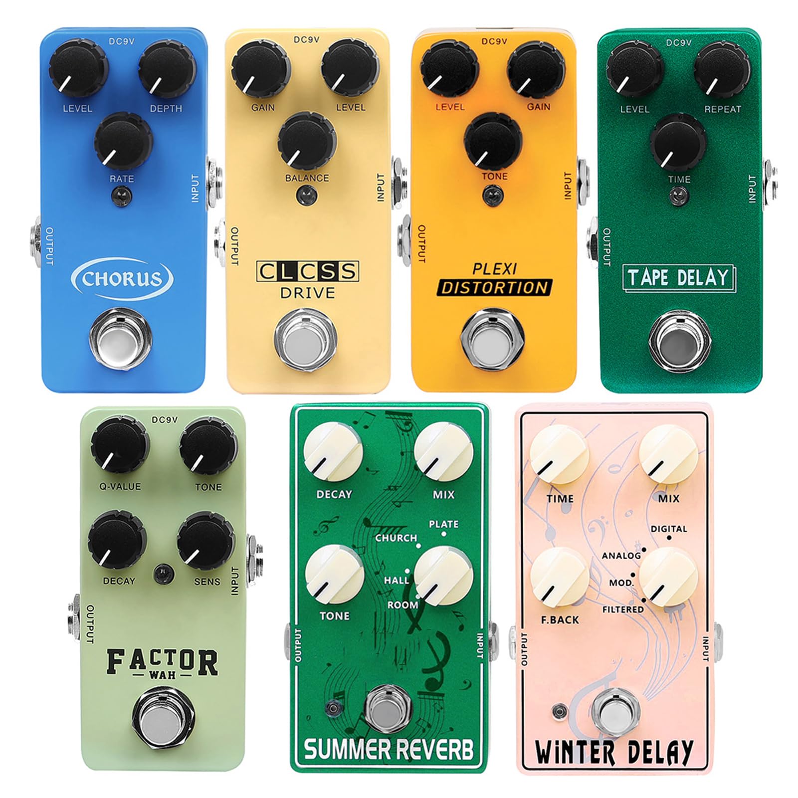Fortschrittliche Stompbox für E-Gitarre, Soundeffekte, Verzerrung, Reverbs, Verzögerung, Gehäuse, tragbares Zubehör, kompakt und straßentauglich, Studio/Bühne