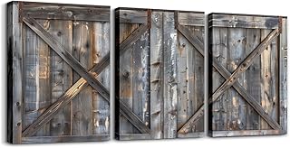 Erosebridal Wooden Barn Door Canvas Wall Art 12