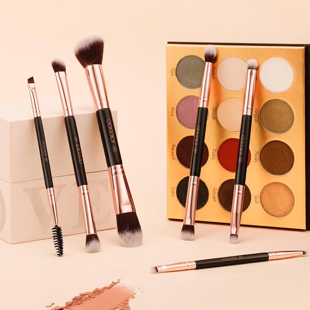 Amazon.com: Docolor Double Sided Makeup Brushes, 6Pcs Double