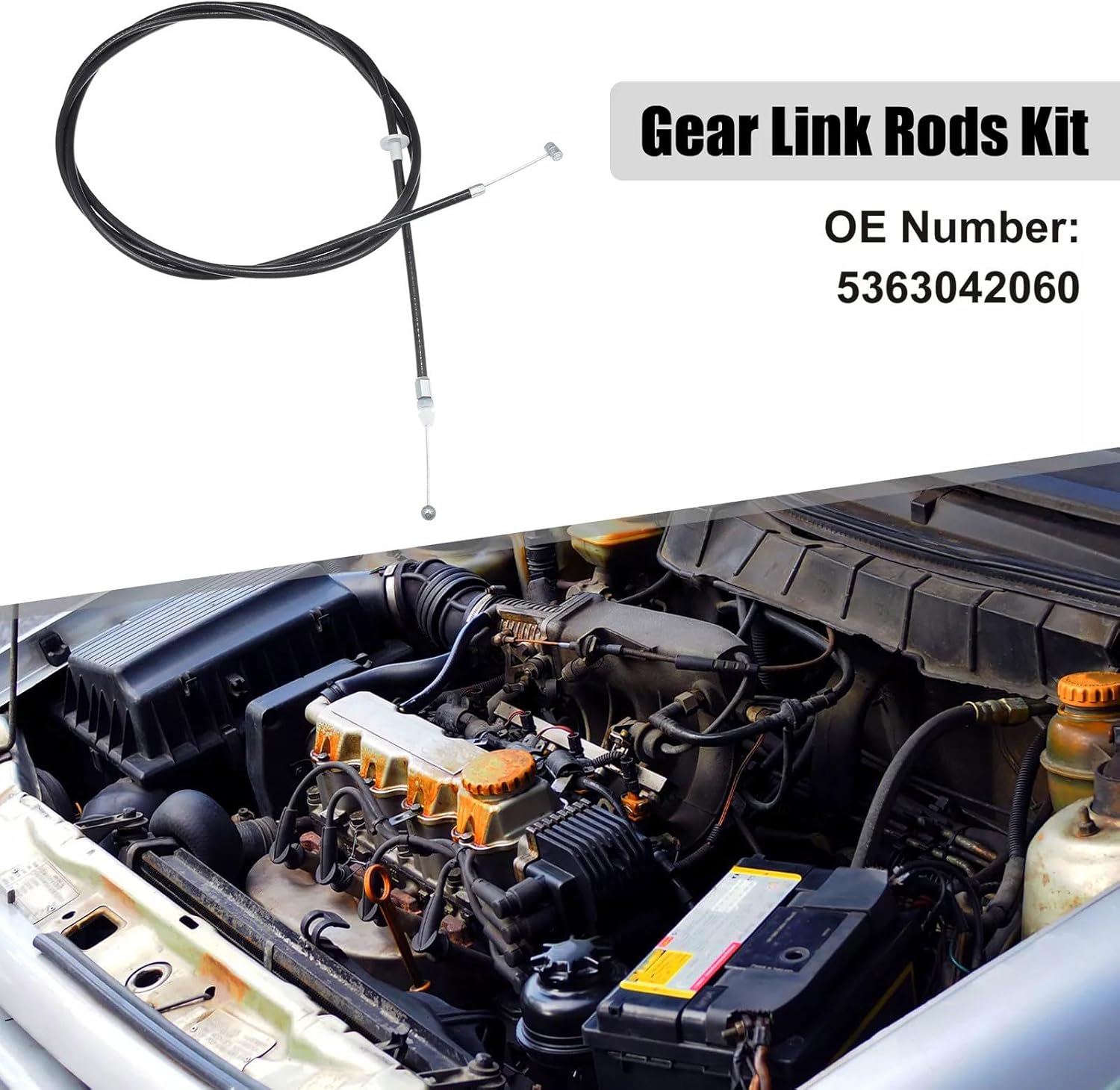 Car Engine Hoods Release Cable for 2001-2005 53630-42100 53630-0R010 Replacement Hoods Release Cable Auto Accessory