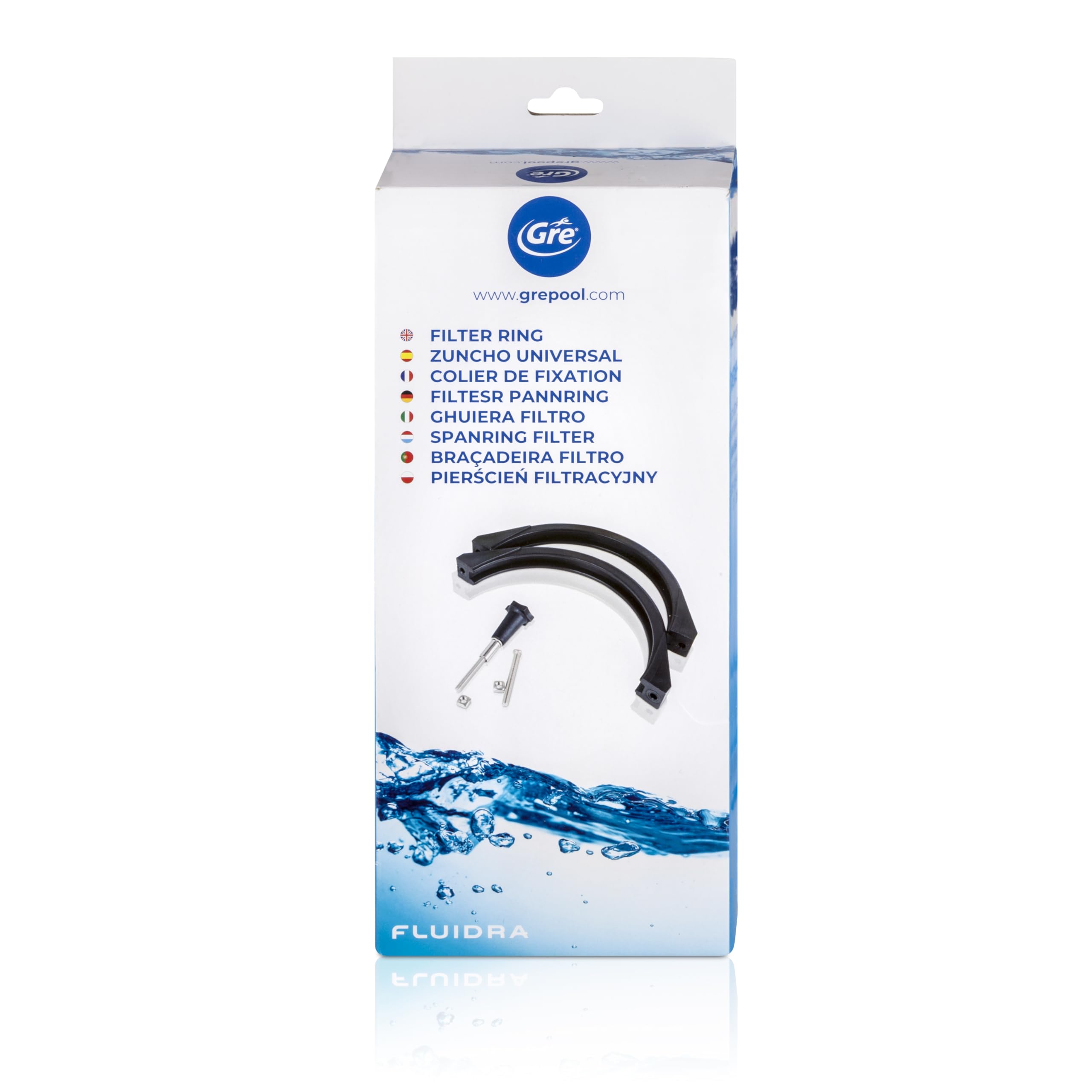 Gre AR508 - Zuncho Universal para la Cuba del Filtro. Apto para filtros con Cuello Entre 20 y 21 cm.